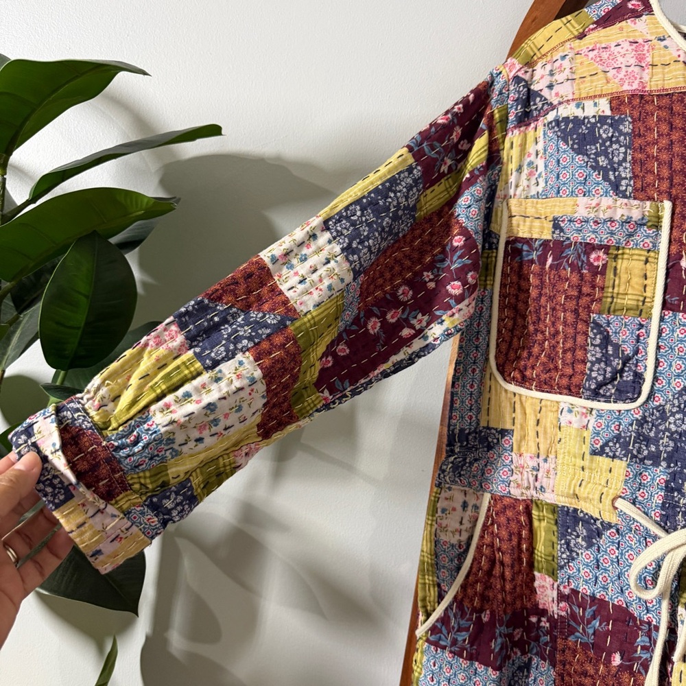 Free People Small Roads Forever Patchwork Quilt S… - image 3